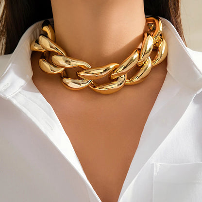 Marcella Oversized Link Choker Necklace