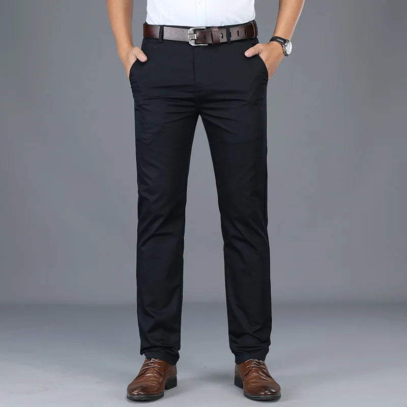 Brennan Slim Fit Cotton Blend Dress Pants