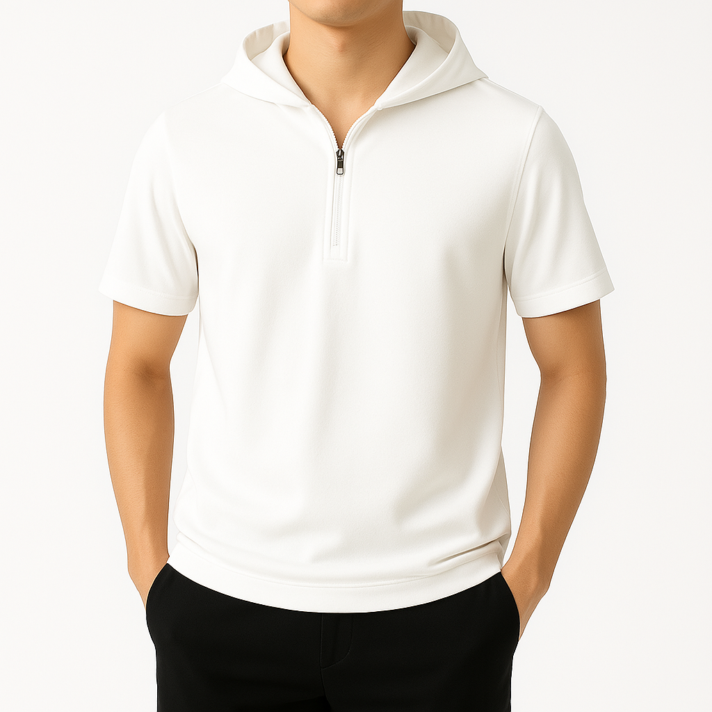 Ridley Half-Zip Hooded Shirt – Relaxed Fit