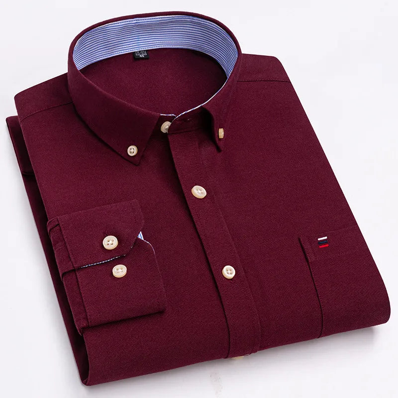 Caldero Cotton Oxford Button-Down Shirt