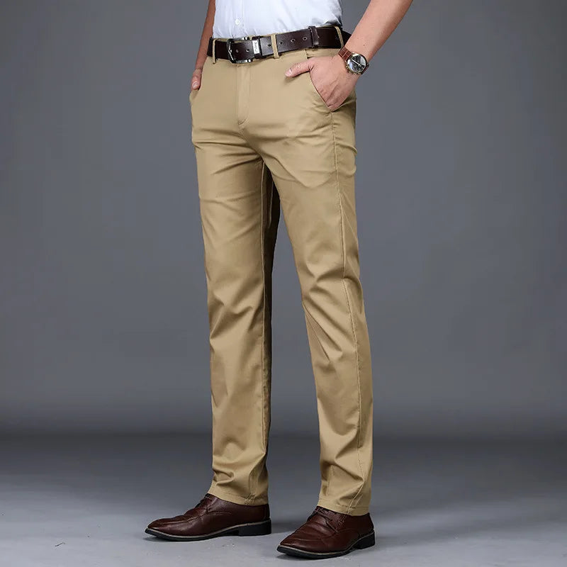 Brennan Slim Fit Cotton Blend Dress Pants