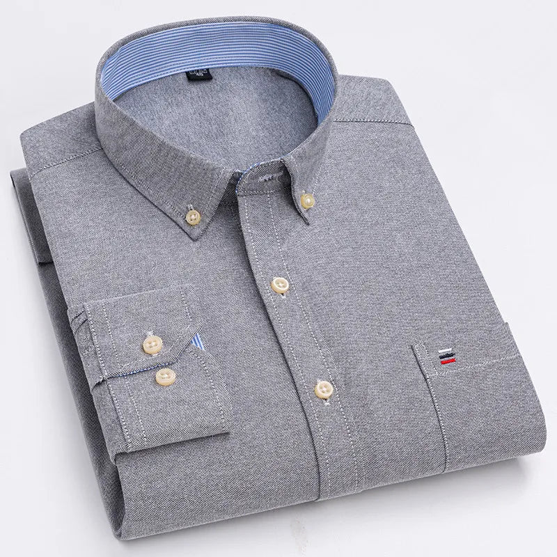 Caldero Cotton Oxford Button-Down Shirt
