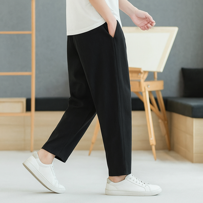 Aldrin Linen-Cotton Tapered Pants