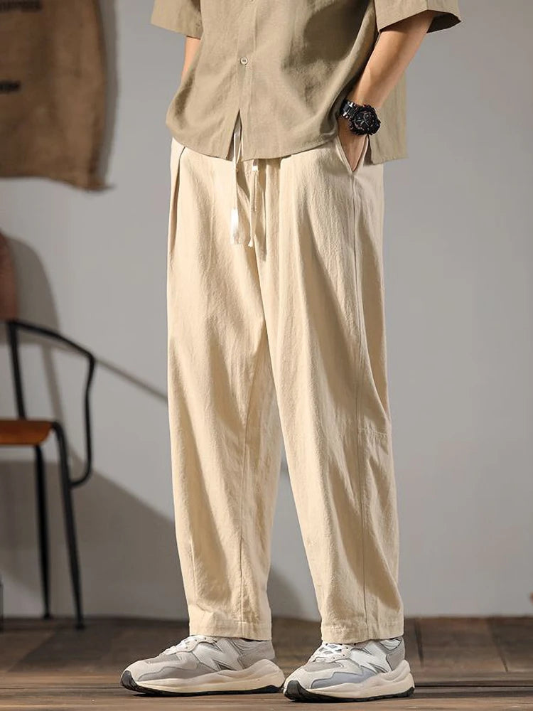 Cassio Drawstring Linen Pants