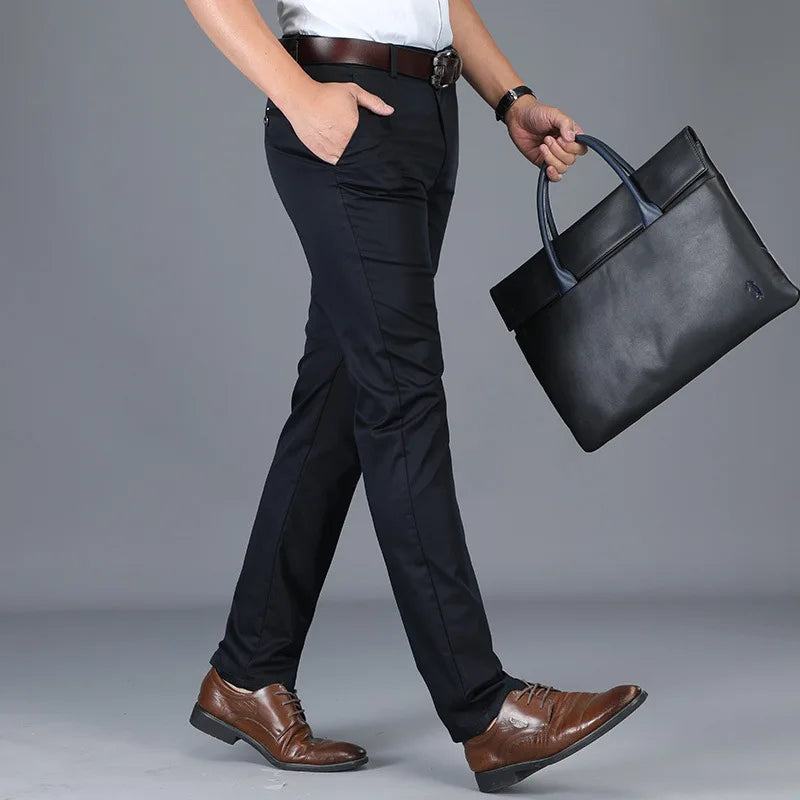 Brennan Slim Fit Cotton Blend Dress Pants