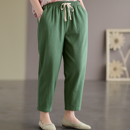 Bellina Linen Drawstring Pants