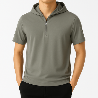Ridley Half-Zip Hooded Shirt – Relaxed Fit