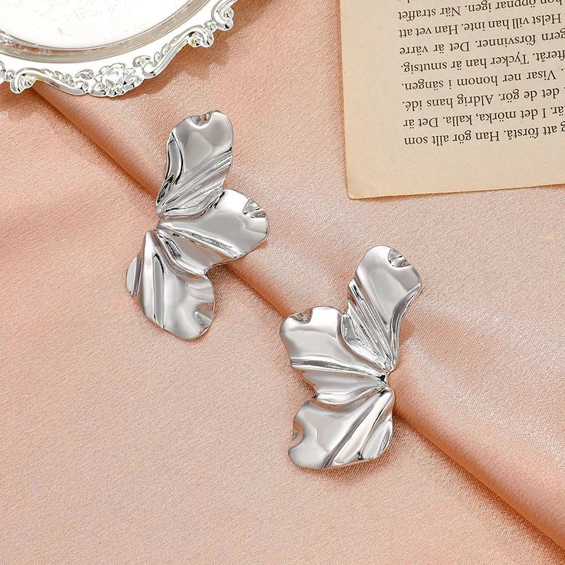 Celestia Floral Snap-Closure Earrings