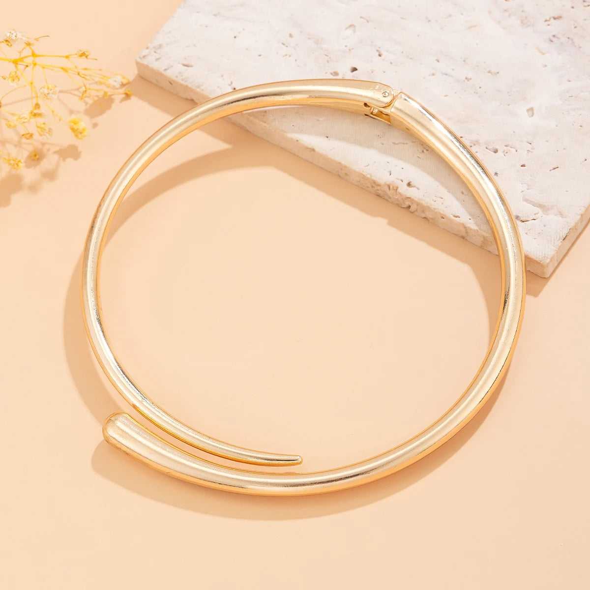 Aurelia Non-Tarnish Metal Curve Jewelry Set