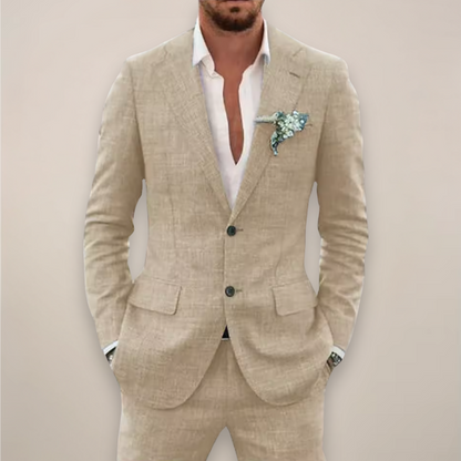 Men's Single Breasted Two-Piece Suit – Summer Event Suit
