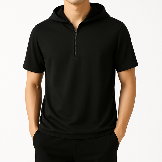 Ridley Half-Zip Hooded Shirt – Relaxed Fit