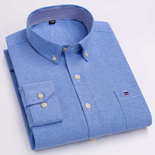 Caldero Cotton Oxford Button-Down Shirt