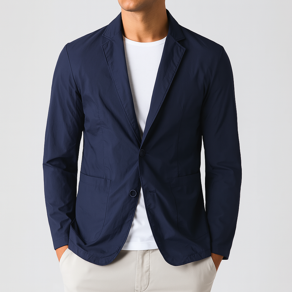 Montari Nylon Button-Up Blazer