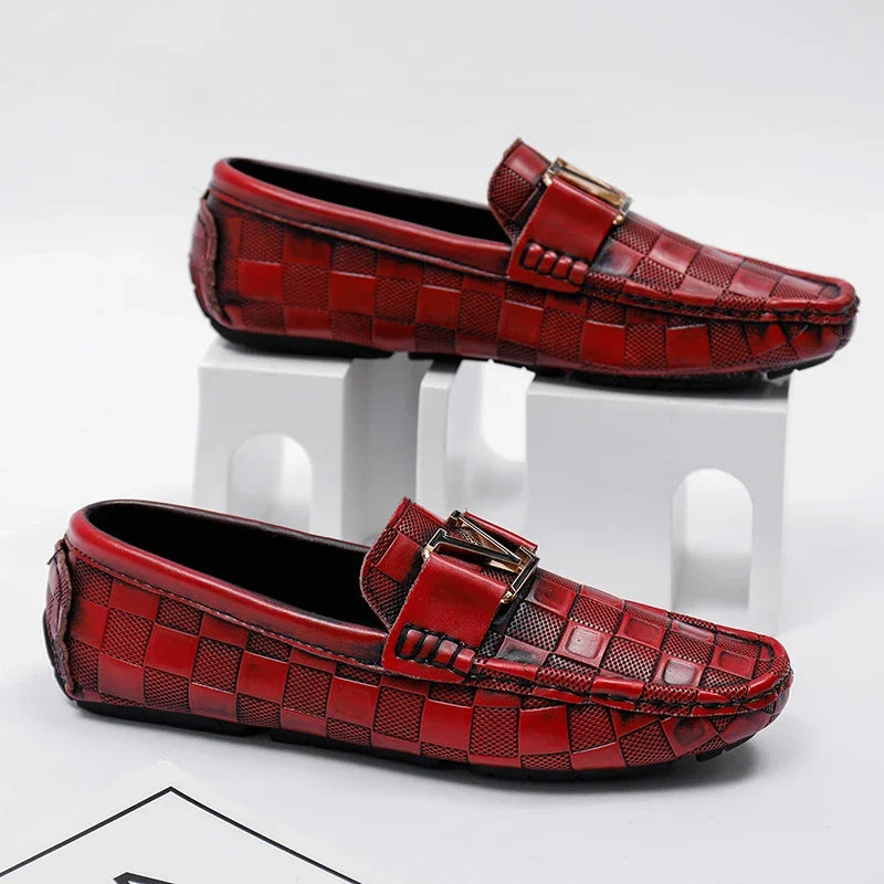 Rivello Leather Woven Loafers