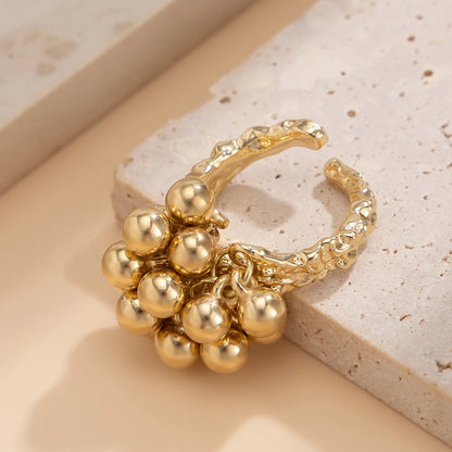 Galena Adjustable Beaded Cluster Ring