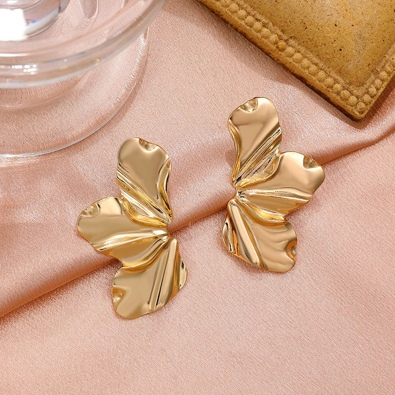 Celestia Floral Snap-Closure Earrings