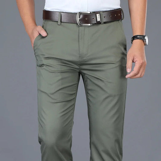 Brennan Slim Fit Cotton Blend Dress Pants