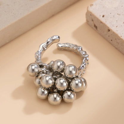 Galena Adjustable Beaded Cluster Ring