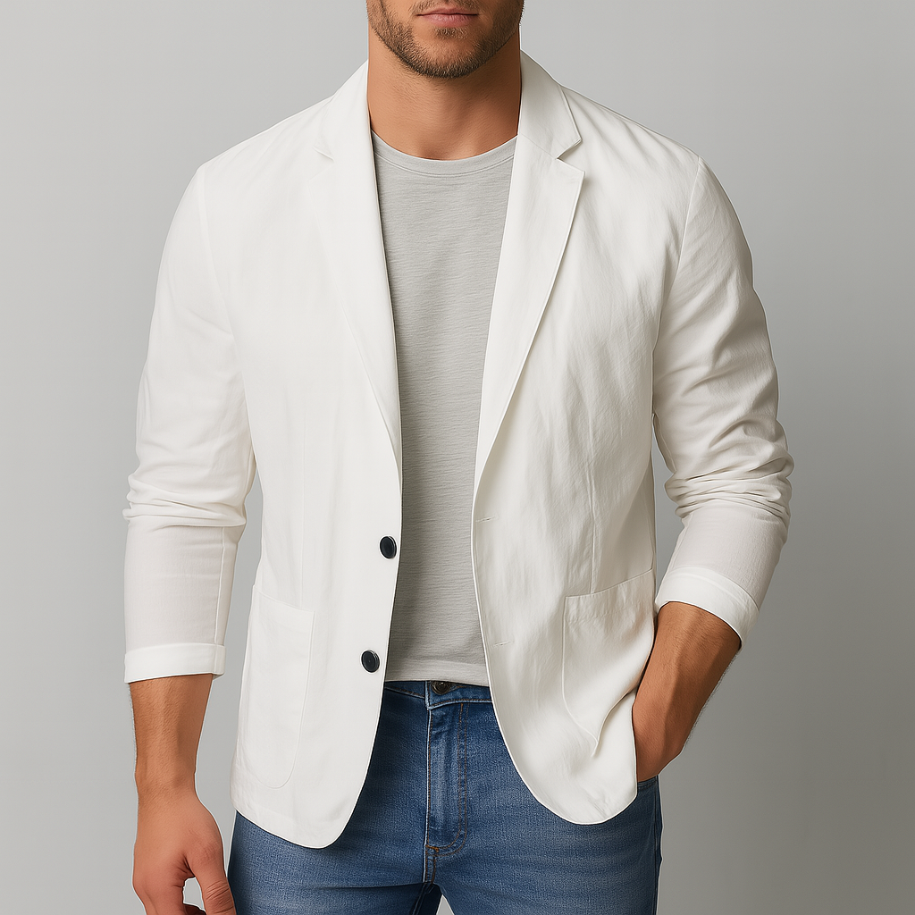 Montari Nylon Button-Up Blazer