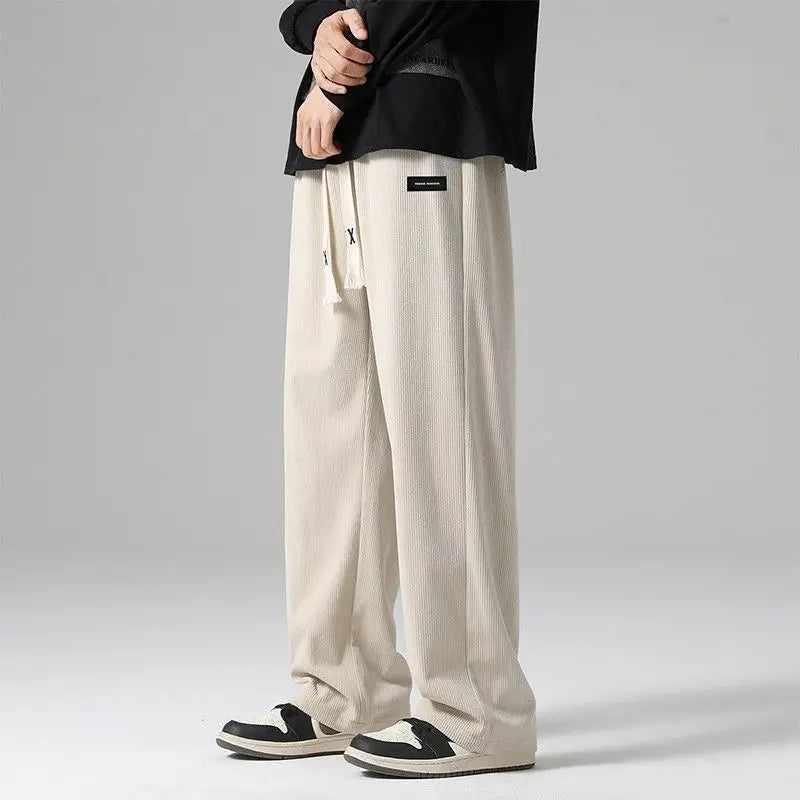 Grayson Corduroy Drawstring Sweatpants – Relaxed Fit