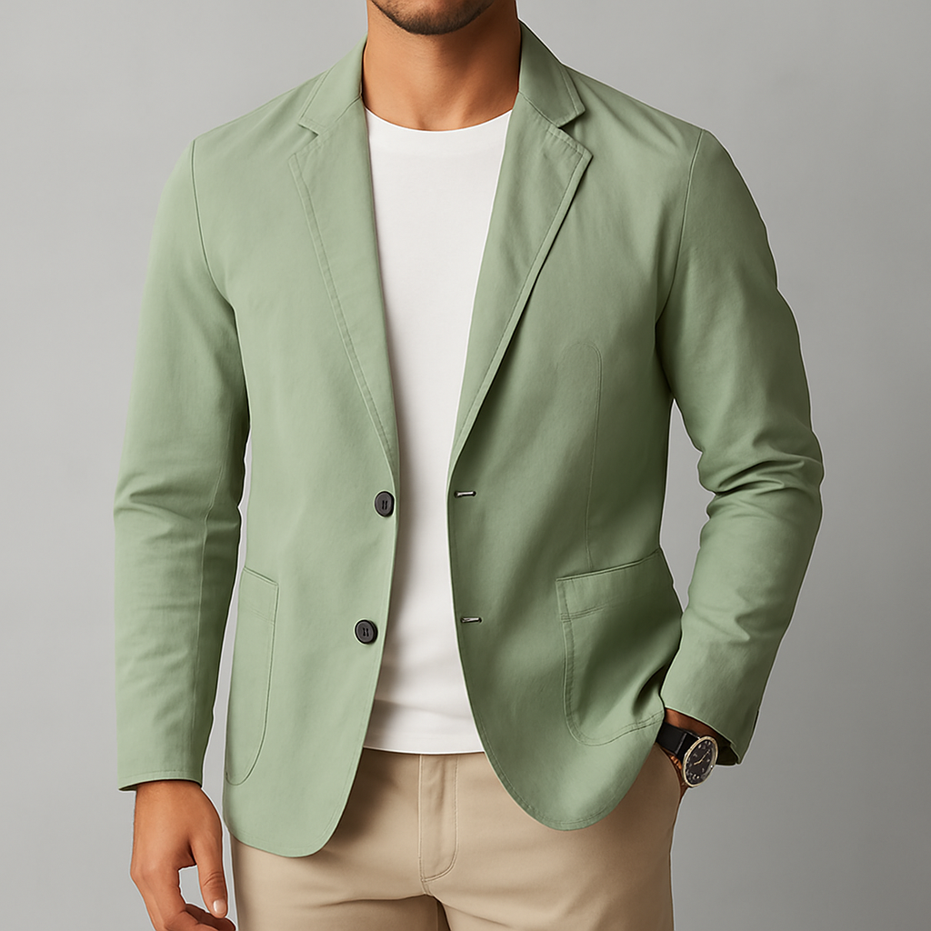 Montari Nylon Button-Up Blazer