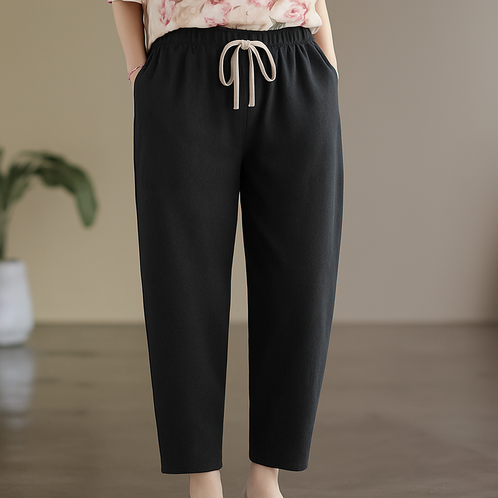 Bellina Linen Drawstring Pants