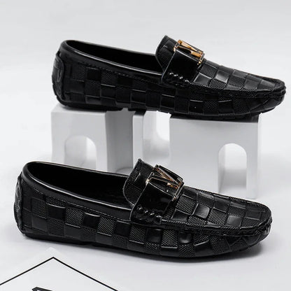 Rivello Leather Woven Loafers