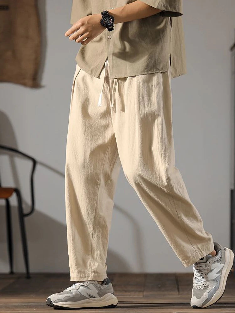 Cassio Drawstring Linen Pants