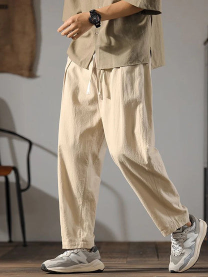 Cassio Drawstring Linen Pants