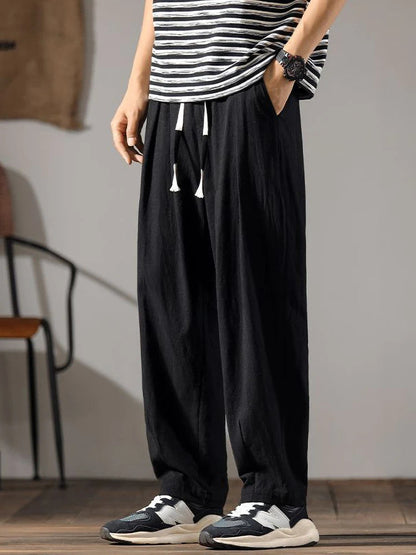 Cassio Drawstring Linen Pants