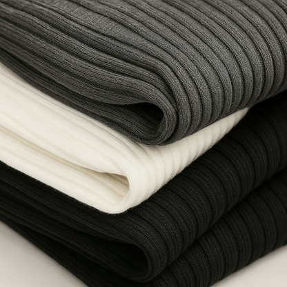 Harlow Cotton Ribbed Quarter-Zip Sweater
