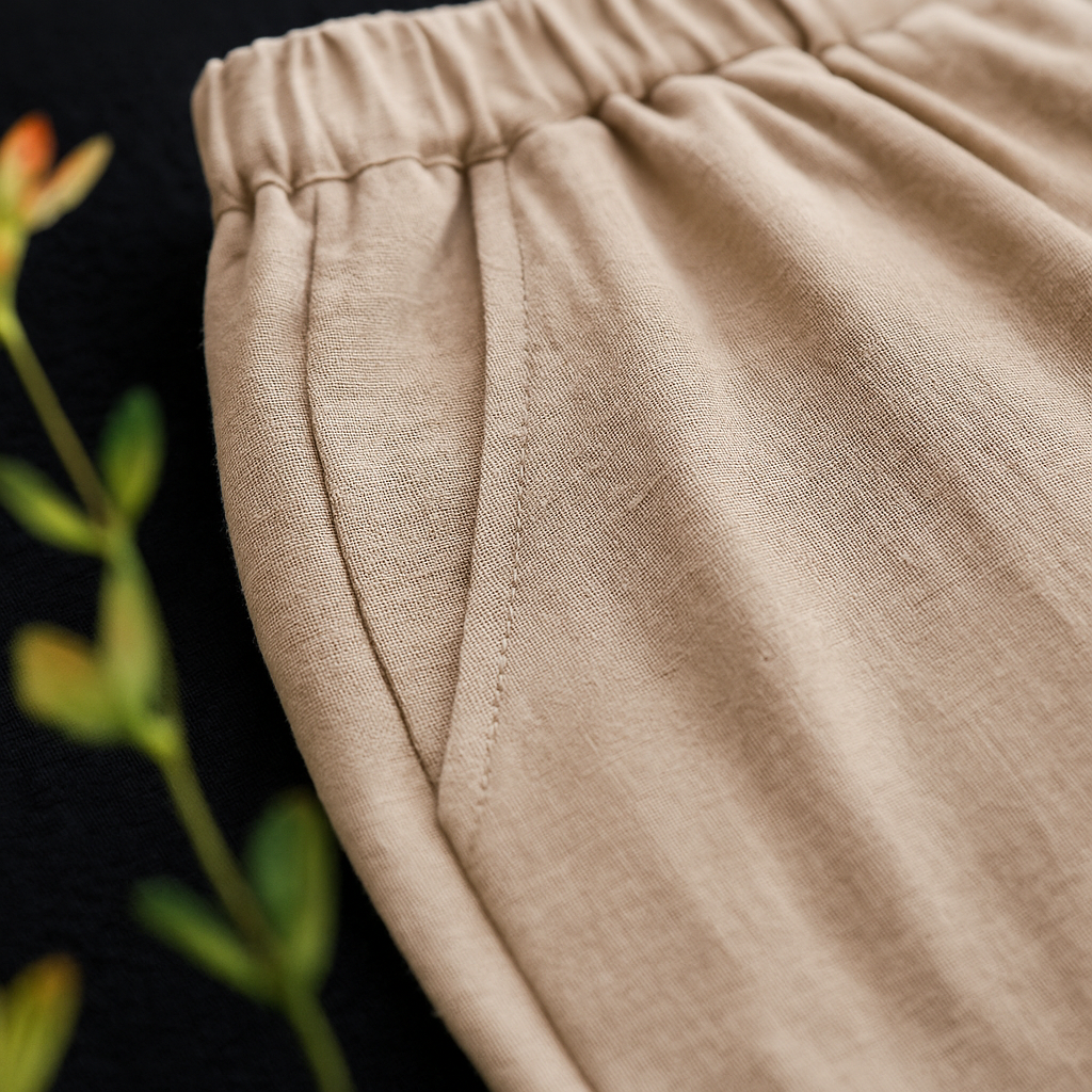 Bellina Linen Drawstring Pants