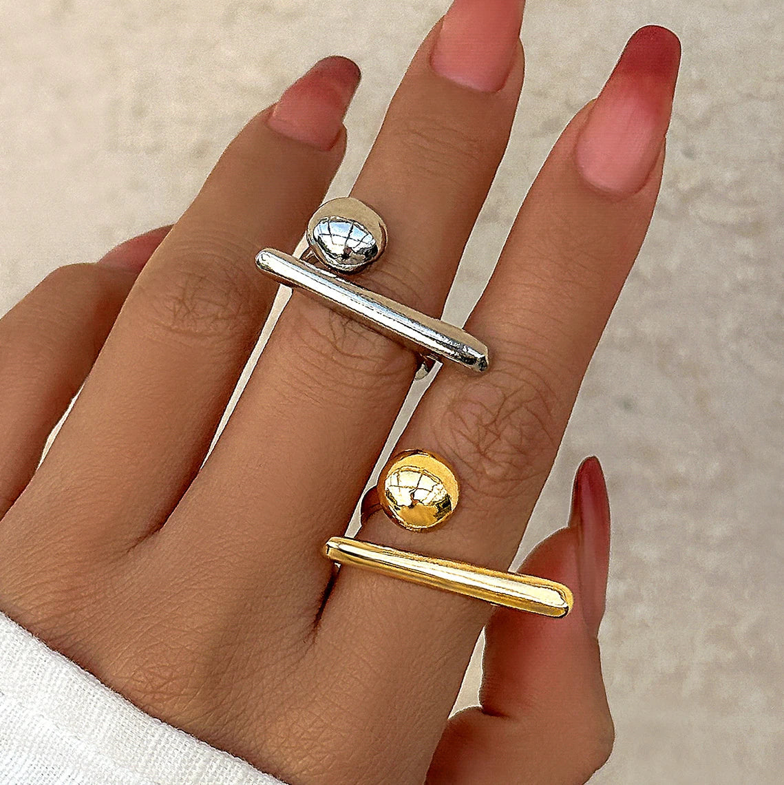 Celara Adjustable Sculptural Ring