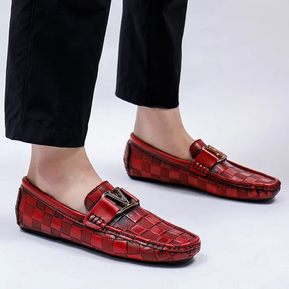 Rivello Leather Woven Loafers