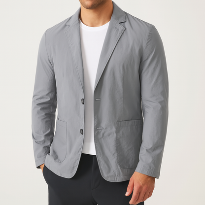 Montari Nylon Button-Up Blazer
