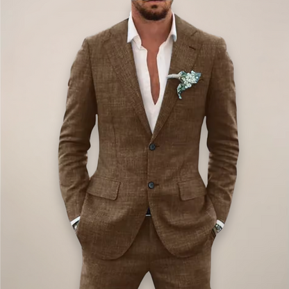 Men's Single Breasted Two-Piece Suit – Summer Event Suit