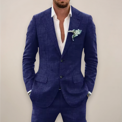 Men's Single Breasted Two-Piece Suit – Summer Event Suit