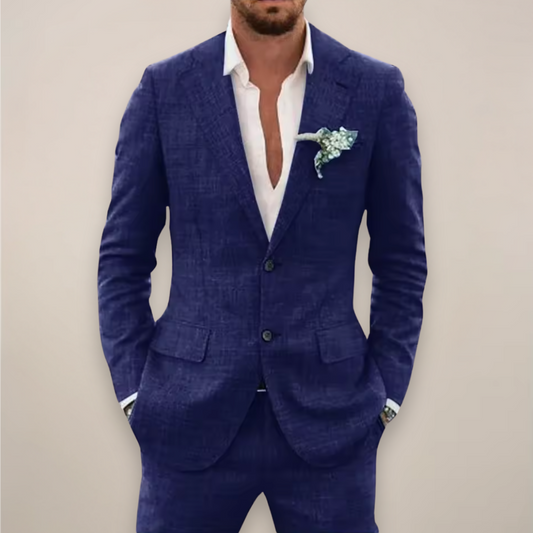 Men's Single Breasted Two-Piece Suit – Summer Event Suit