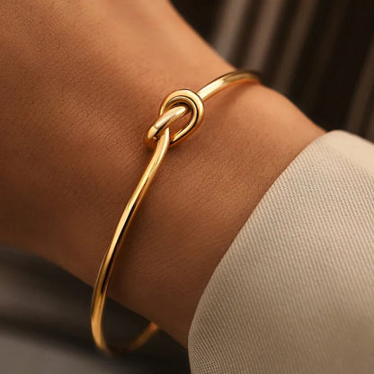 Lavina Knotted Metal Bracelet