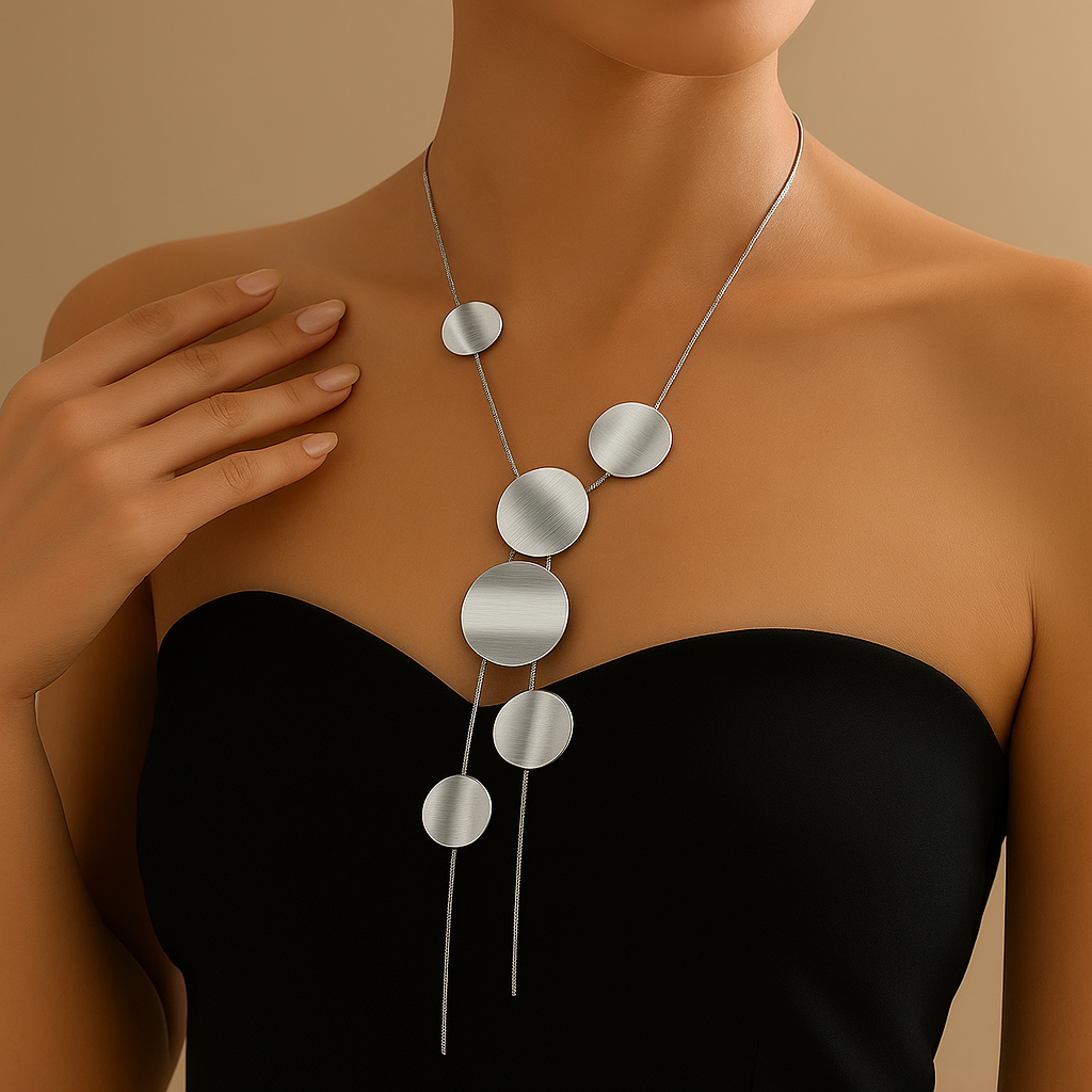 Celeste Orbit Disc Necklace