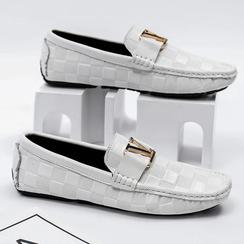 Rivello Leather Woven Loafers