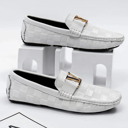 Rivello Leather Woven Loafers