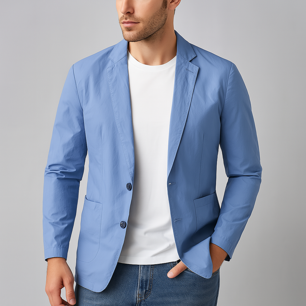 Montari Nylon Button-Up Blazer