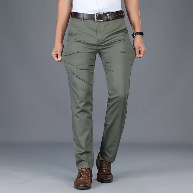 Brennan Slim Fit Cotton Blend Dress Pants